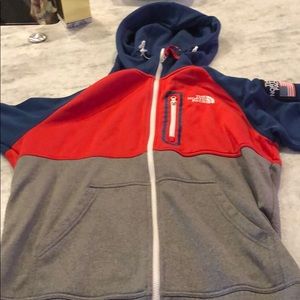 North Face USA 2014 Olympics Hoodie Men’s Medium